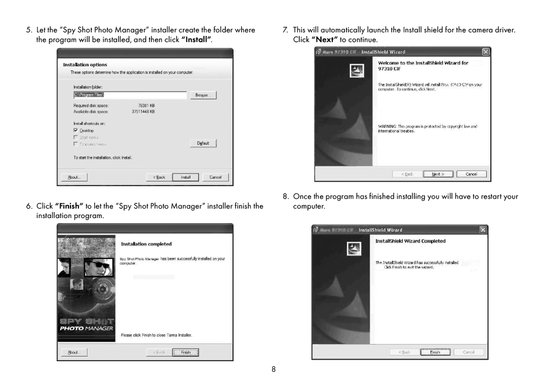 Sakar Spy shot digital camera owner manual 