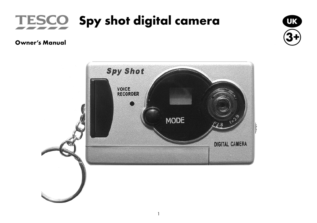 Sakar Spy shot digital camera owner manual Owner’s Manual 
