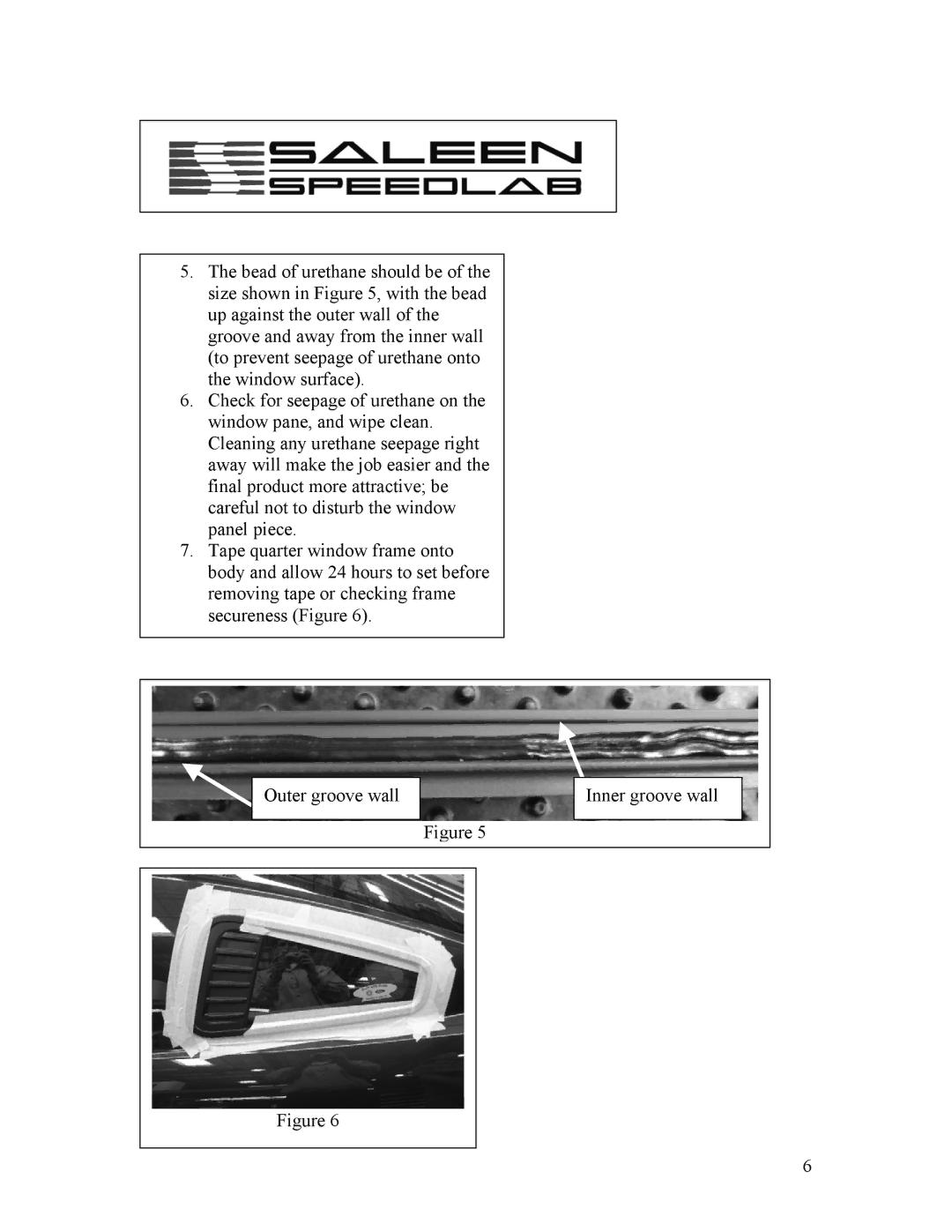 Saleen 10-8002-C12167A installation manual 