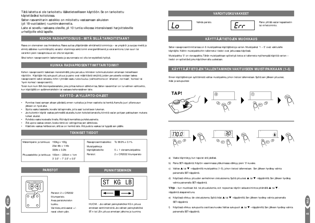 Salter Housewares Body Fat Computer Kehon Rasvapitoisuus Mitä Sillä TARKOITETAAN?, Kuinka Rasvaprosenttimittari TOIMII? 