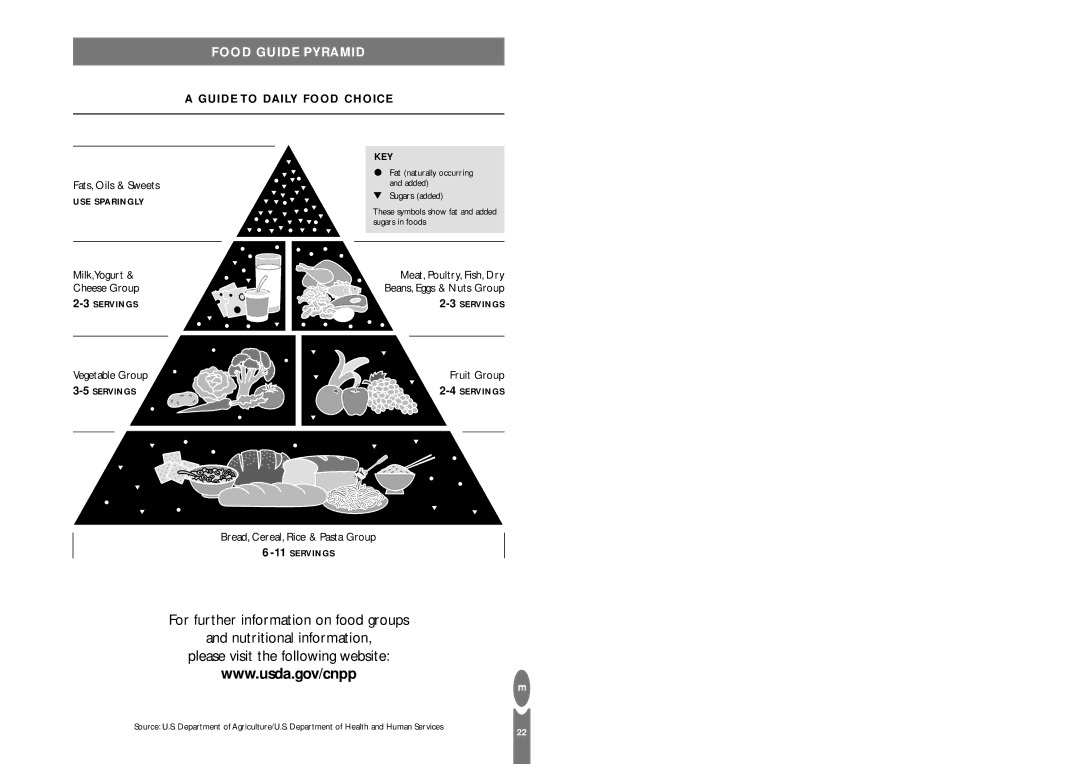 Salter Housewares pmn Food Guide Pyramid, Guide to Daily Food Choice, Vegetable Group Fruit Group, Sugars added 