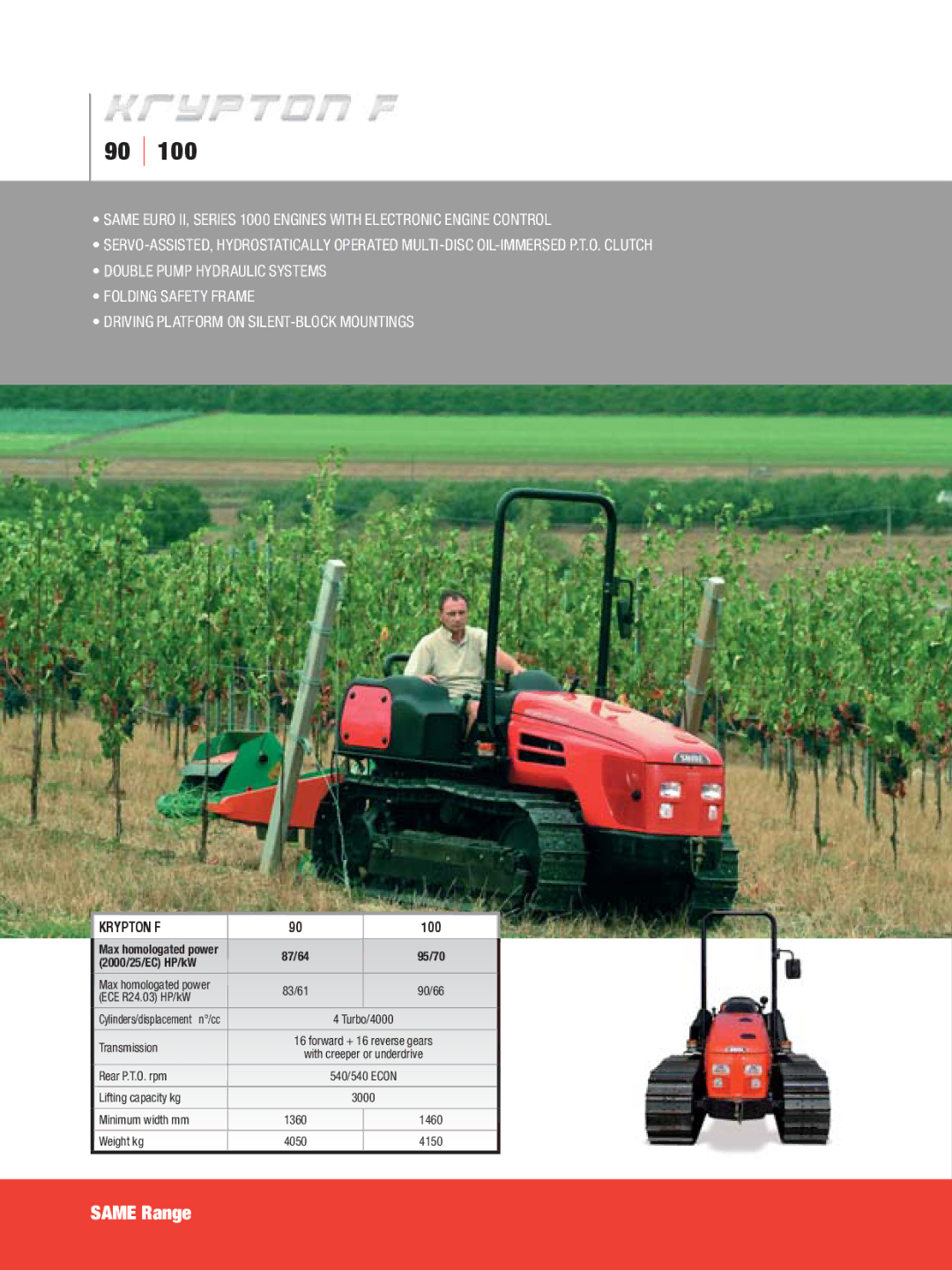 SAME Tractors manual Krypton F 