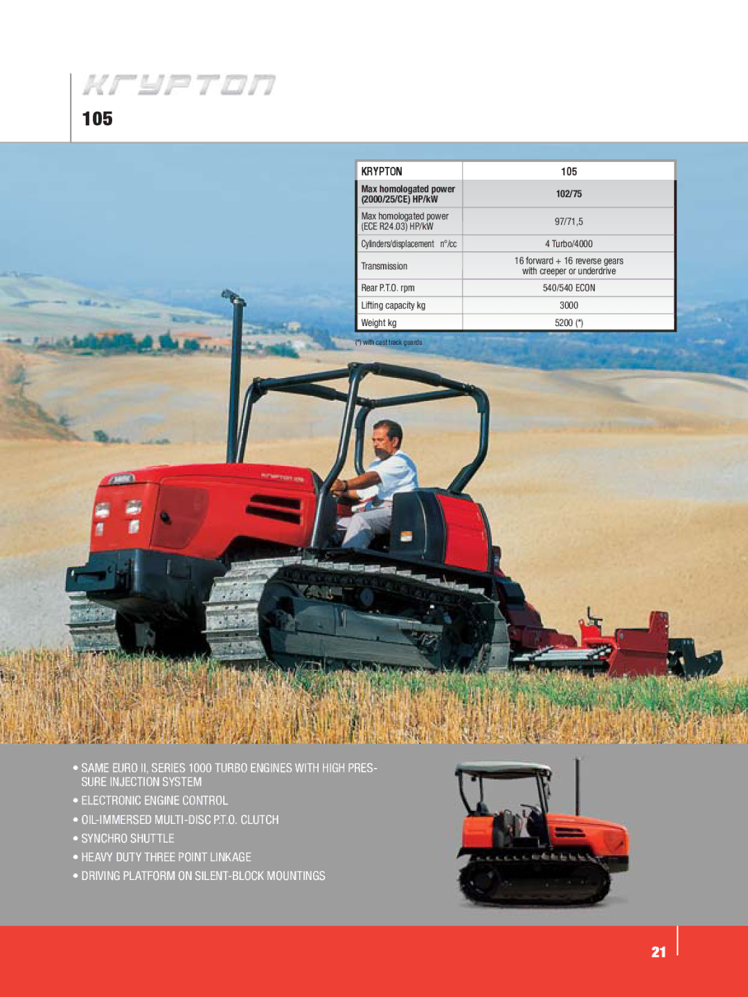 SAME Tractors manual 105 