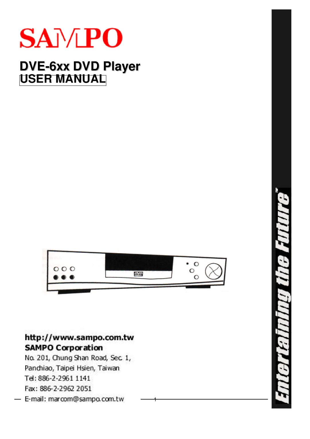 Sampo manual DVE-6xx DVD Player 