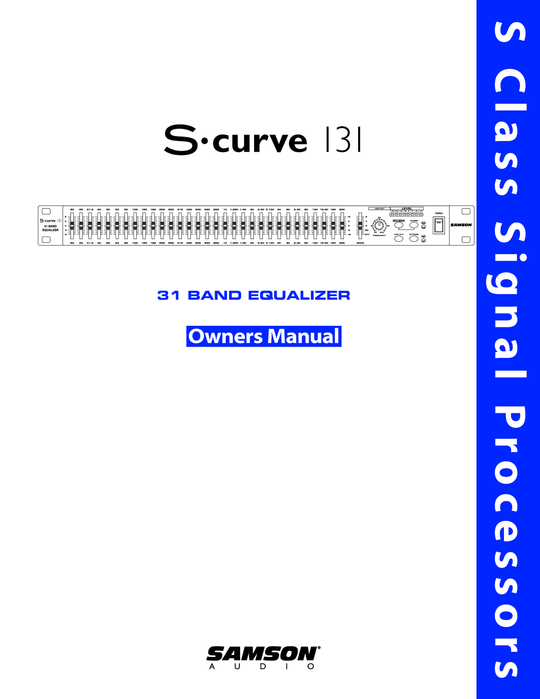 Samson 131 manual L a s s S i g n a l P r o c e s s o r s 