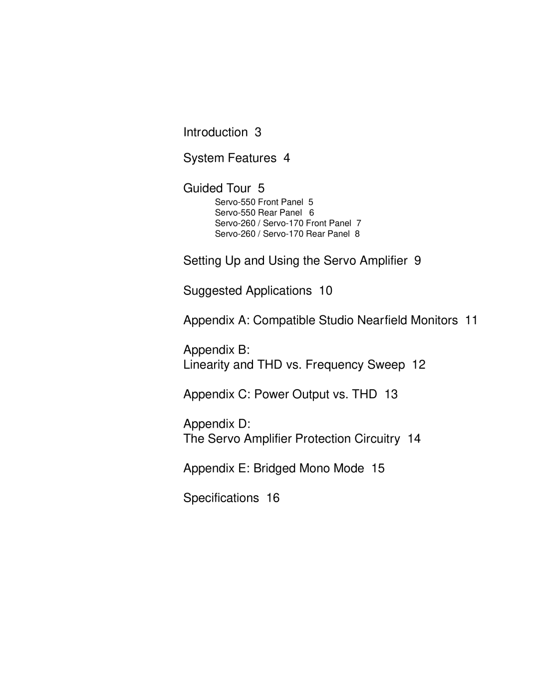 Samson 170 owner manual Introduction System Features Guided Tour 