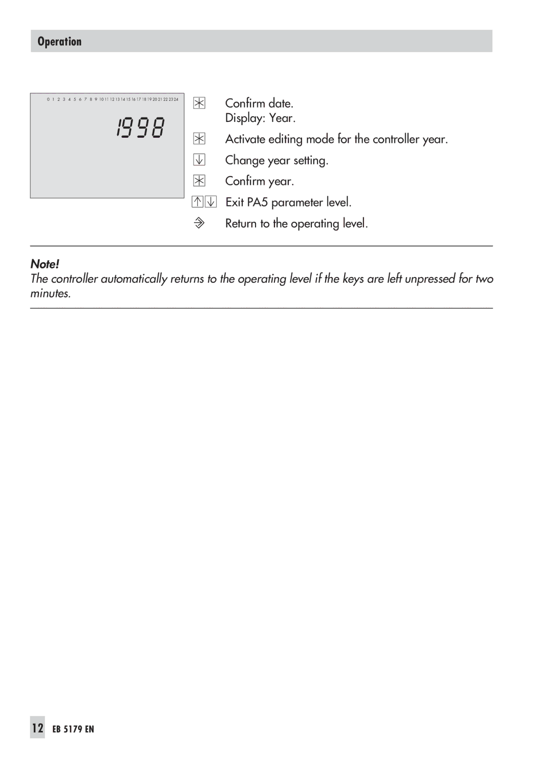 Samson 5100 operating instructions 12 EB 5179 EN 