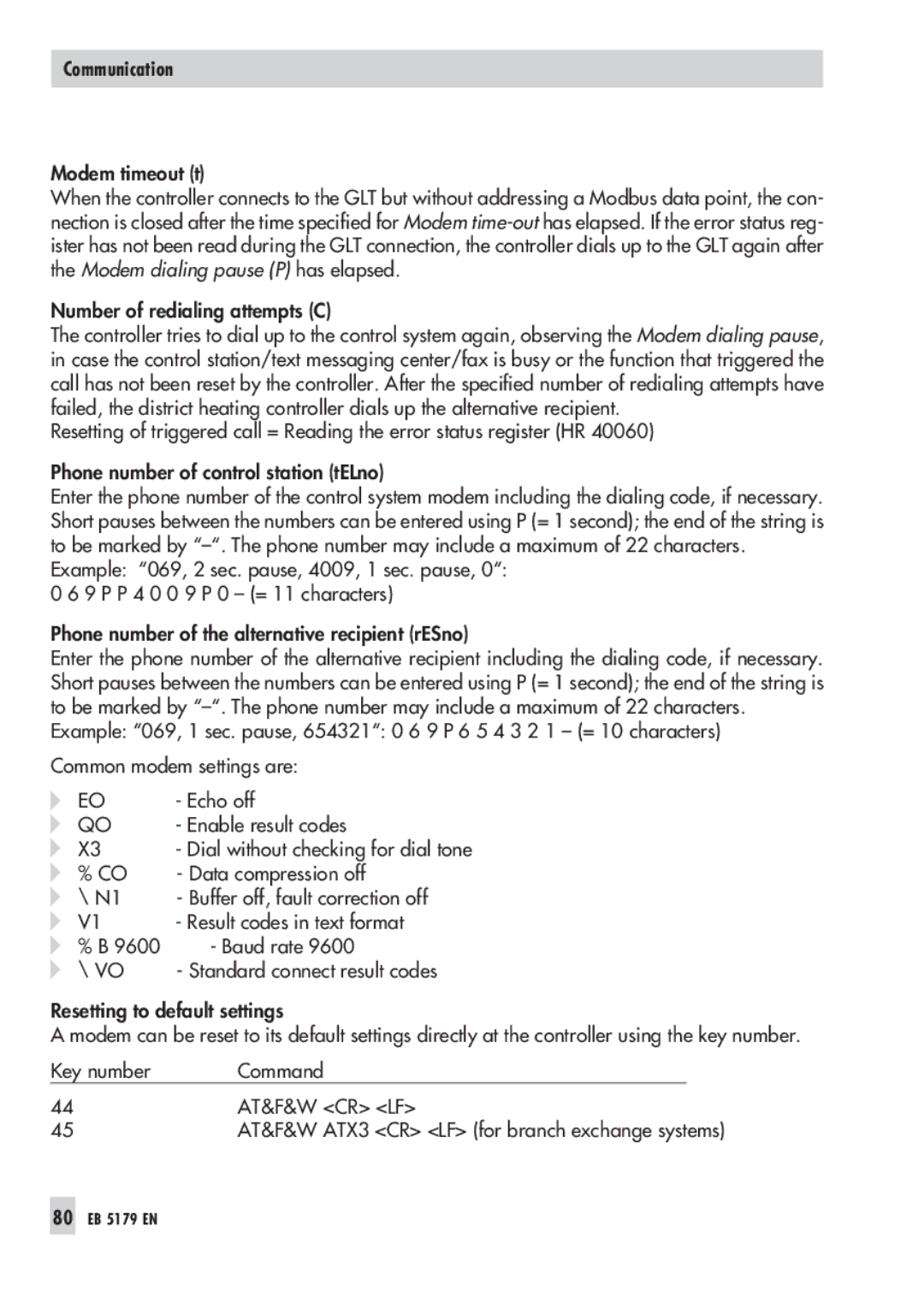 Samson 5100, 5179 operating instructions Data compression off 