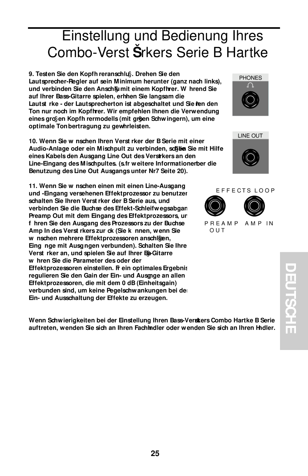 Samson B90 owner manual Deutsche 