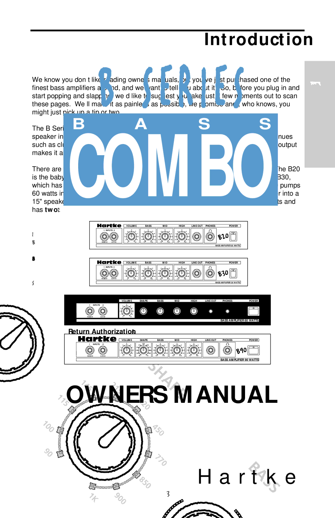 Samson B90 owner manual Introduction 