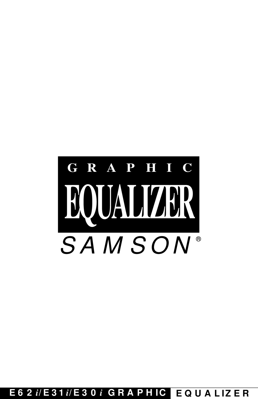 Samson E62I, E31I, E30I manual Equalizer 