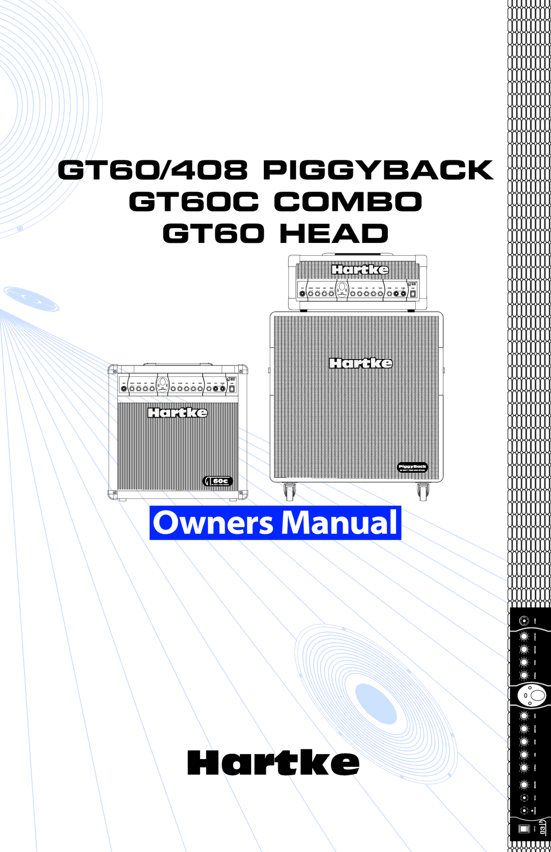 Samson GT408 manual GT60/408 Piggyback GT60C Combo GT60 Head 