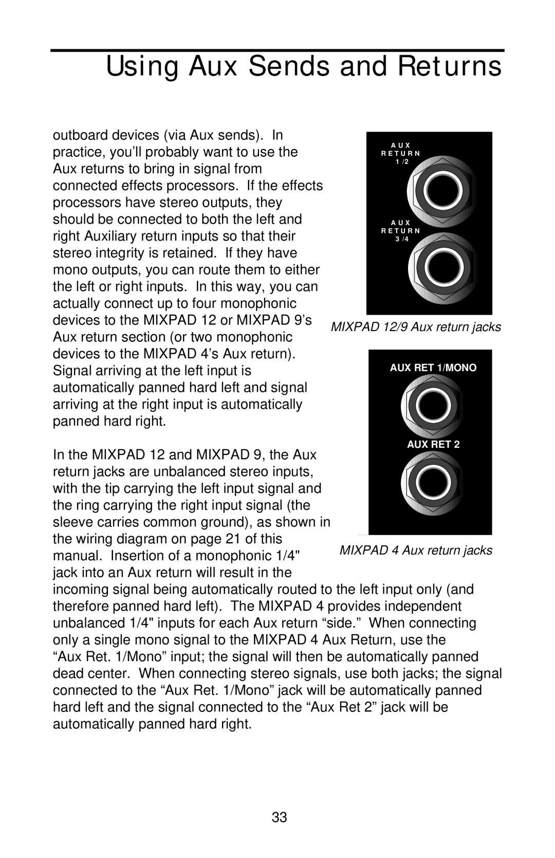 Samson MIXPAD manual 