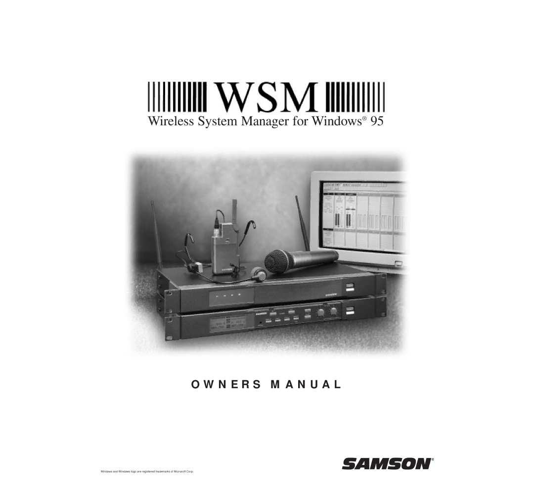 Samson Wireless System Manager for Windows 95 owner manual 