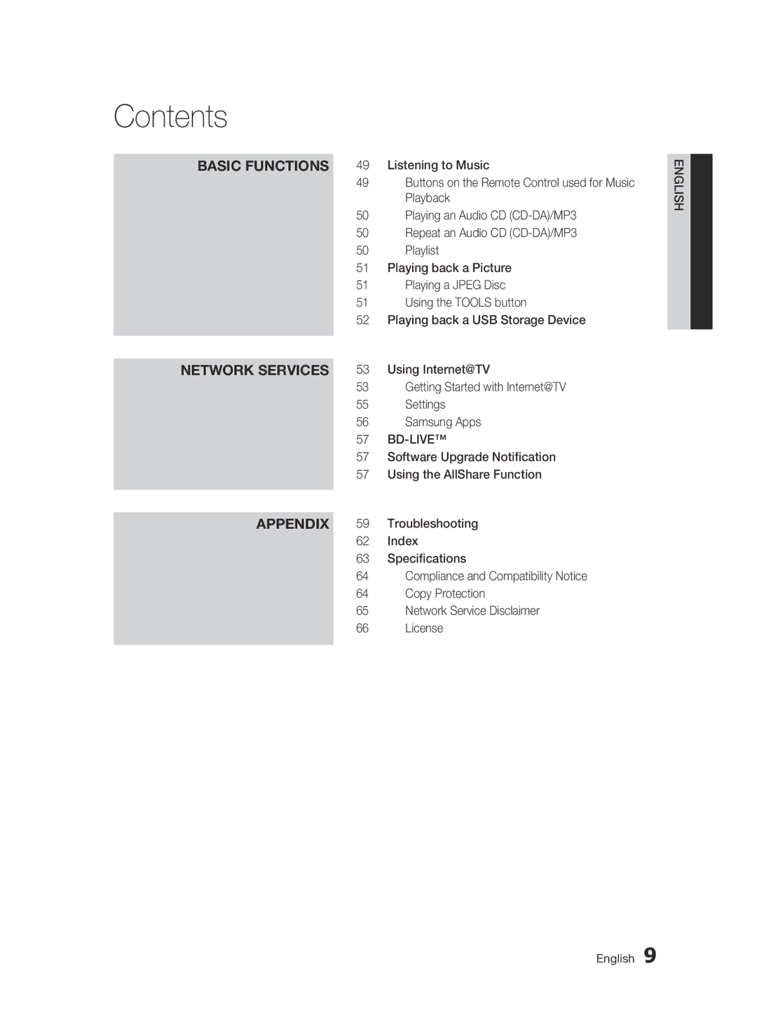 Samsung 01945B-BD-C6900-XAC-0223 user manual Bd-Live 