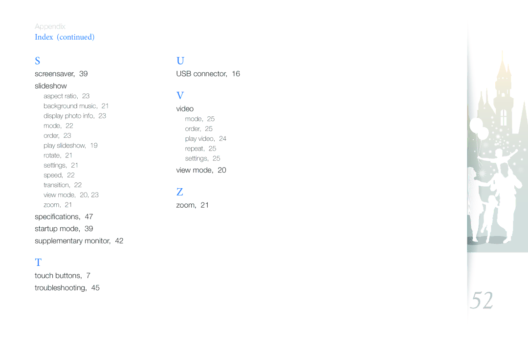 Samsung 1000P user manual Index 