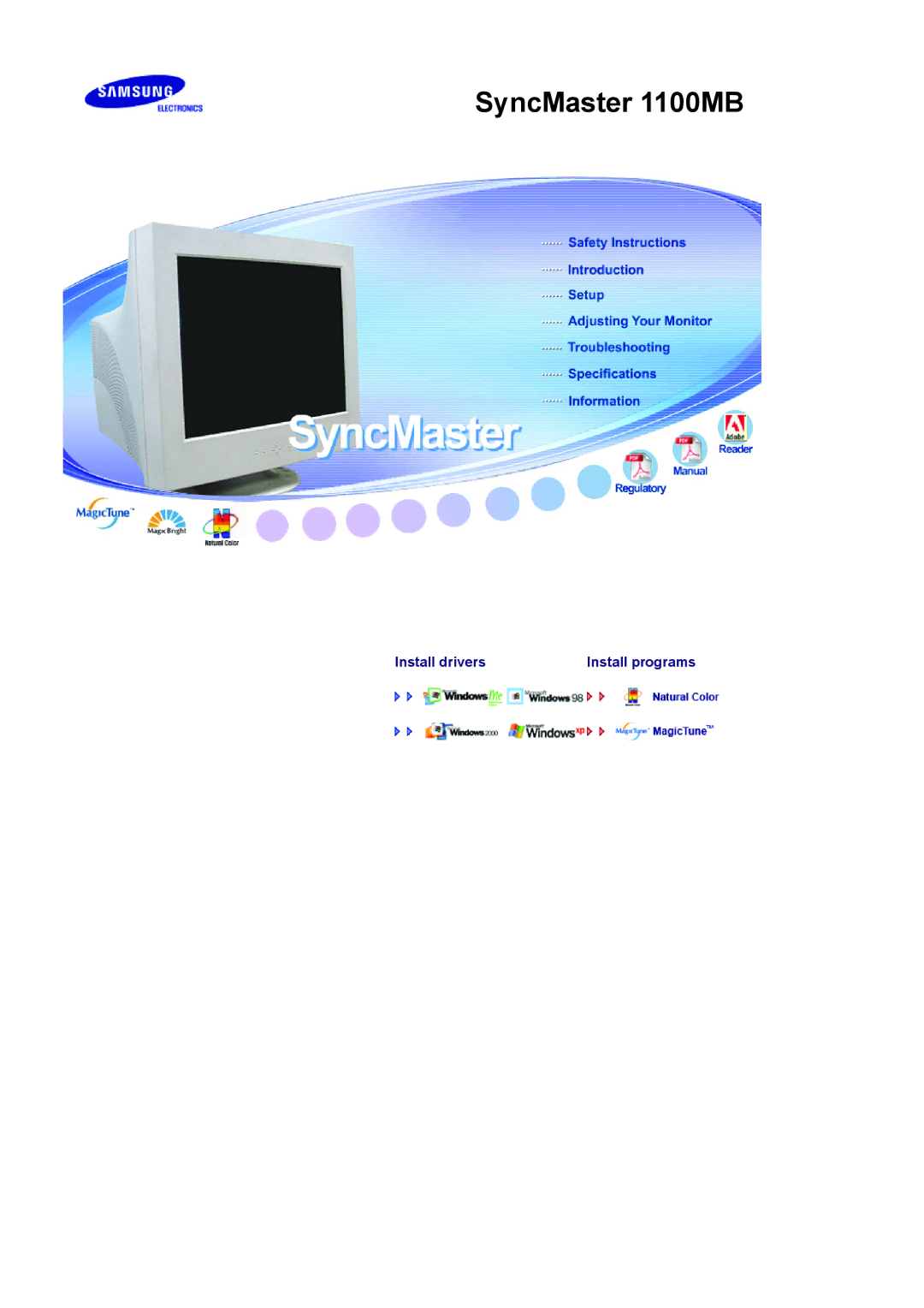 Samsung manual SyncMaster 1100MB 