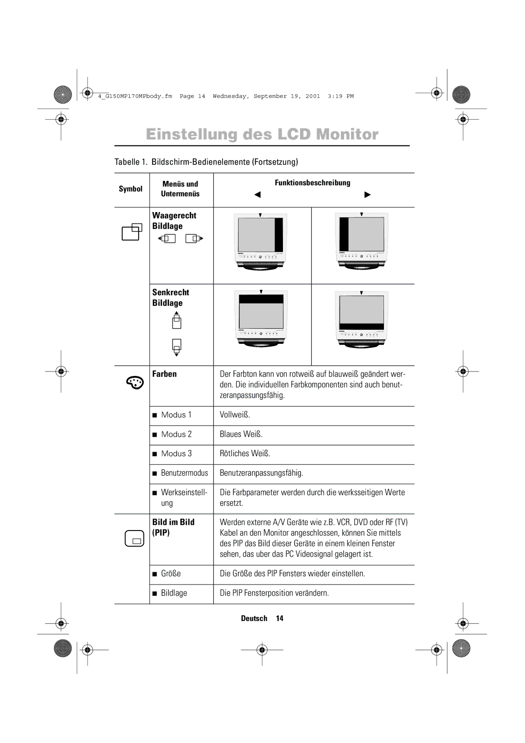 Samsung ML15ASSS/EDC, 150MP, ML15ASASS/EDC, ML17ASSS/EDC, ML15ASSSS/EDC Waagerecht Bildlage Senkrecht Farben, Bild im Bild 