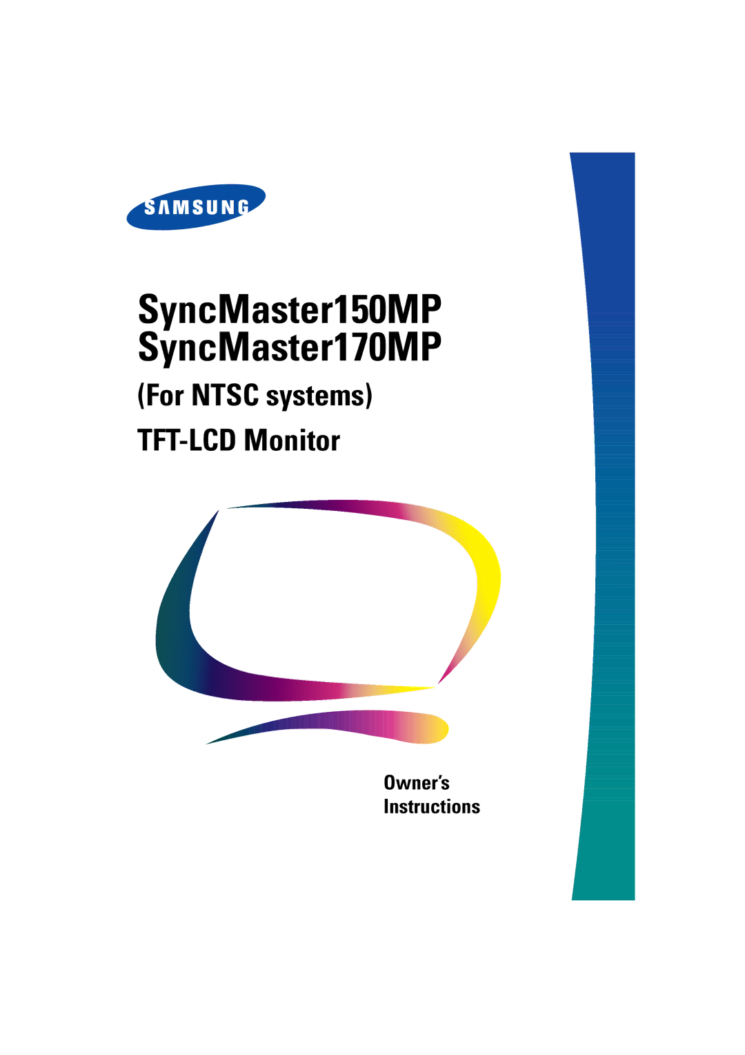 Samsung manual SyncMaster150MP SyncMaster170MP 