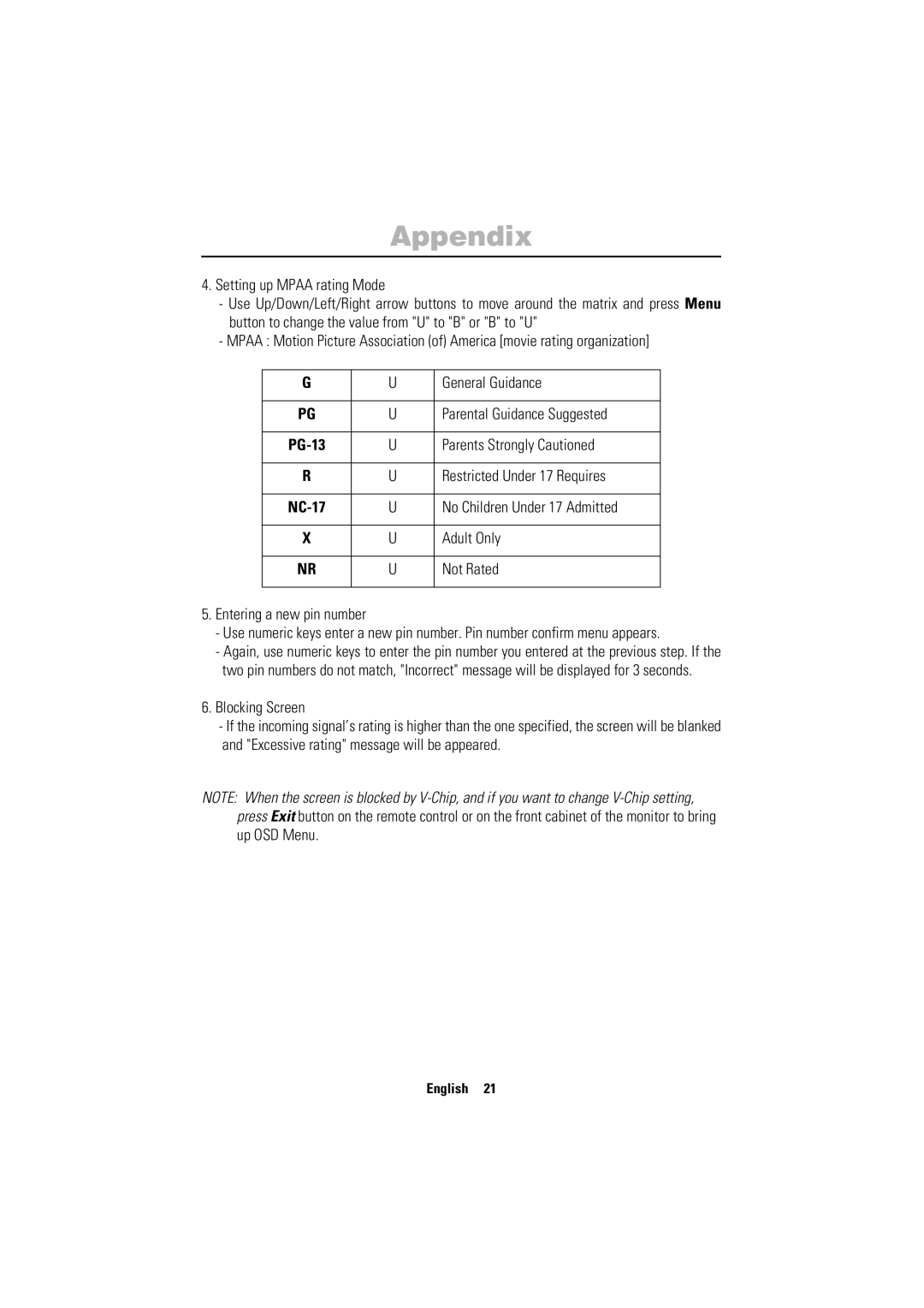 Samsung 150MP manual Parents Strongly Cautioned, Restricted Under 17 Requires, No Children Under 17 Admitted, Adult Only 