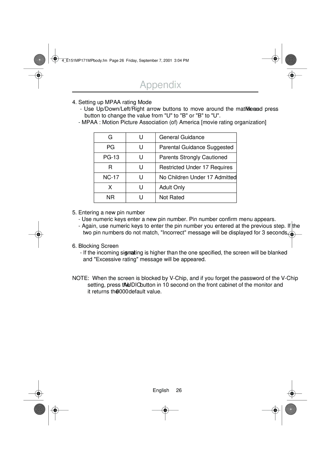 Samsung 151MP, 171MP Parents Strongly Cautioned, Restricted Under 17 Requires, No Children Under 17 Admitted, Adult Only 