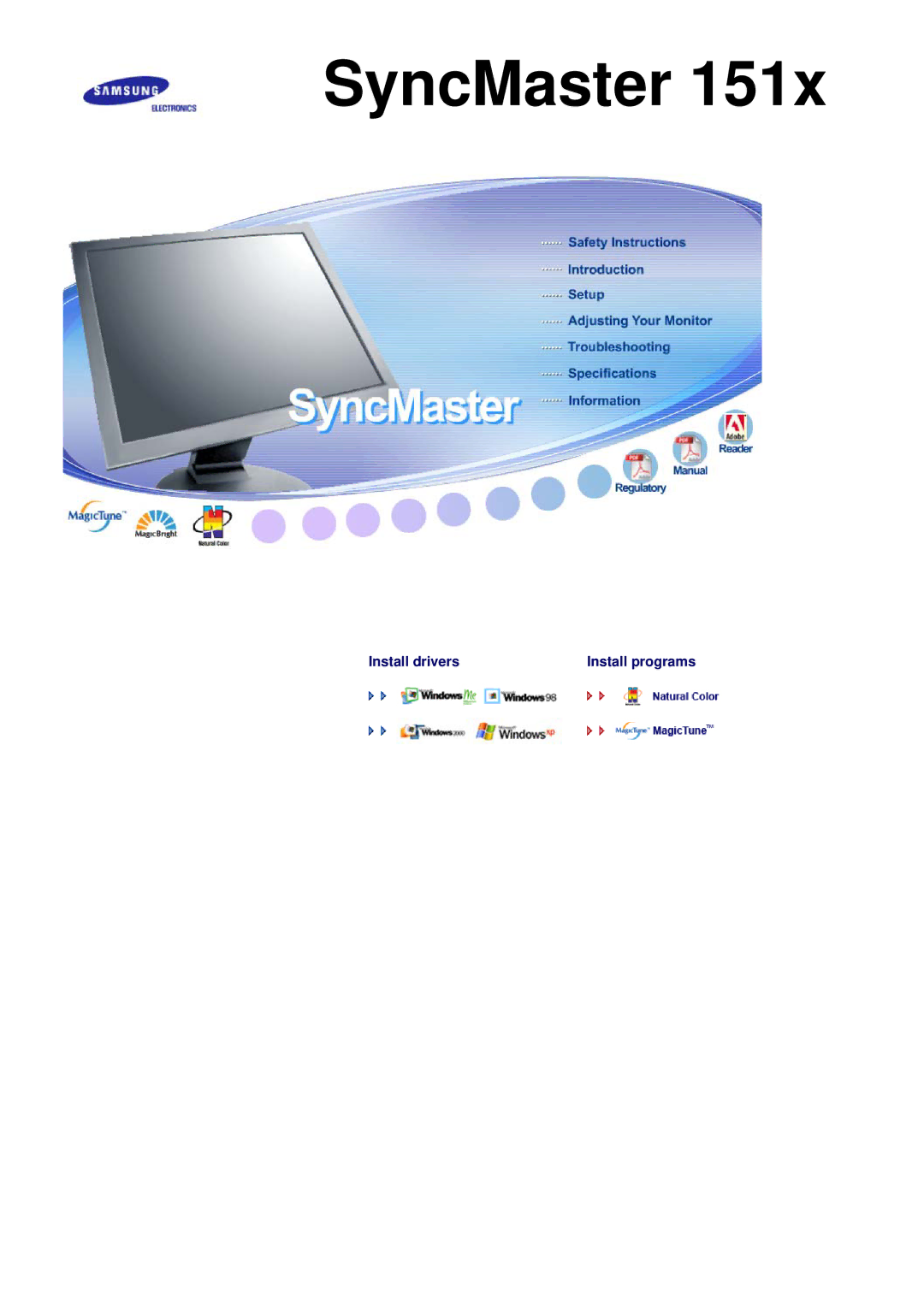 Samsung 151X manual SyncMaster 