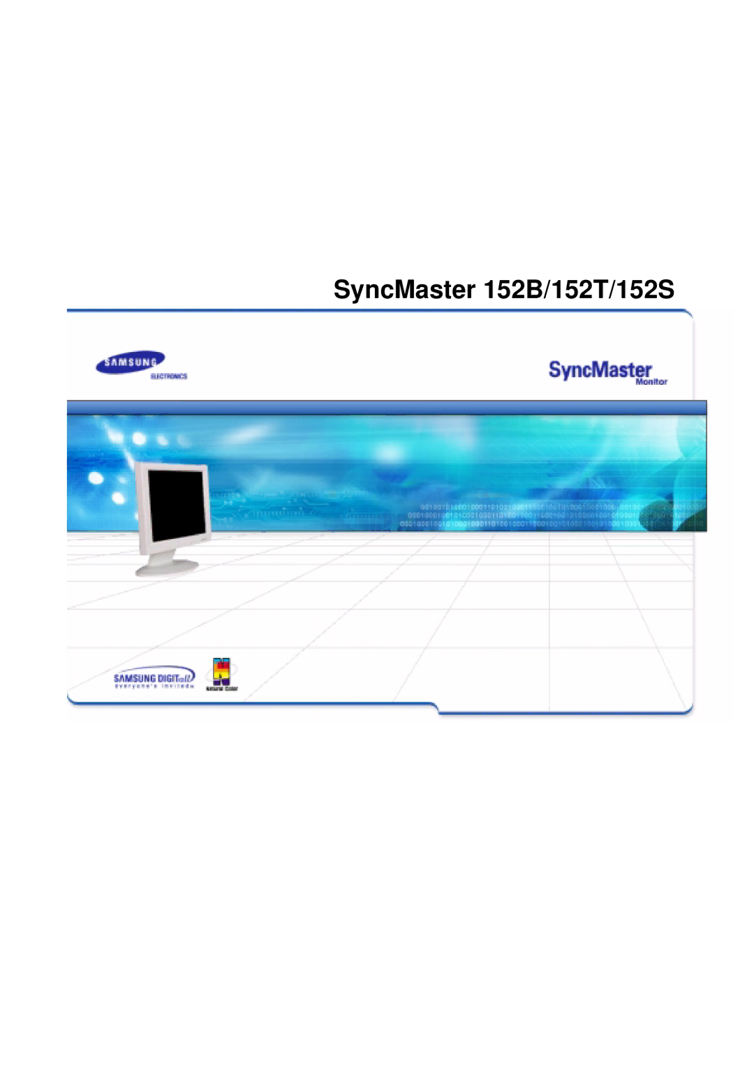 Samsung manual SyncMaster 152B/152T/152S 