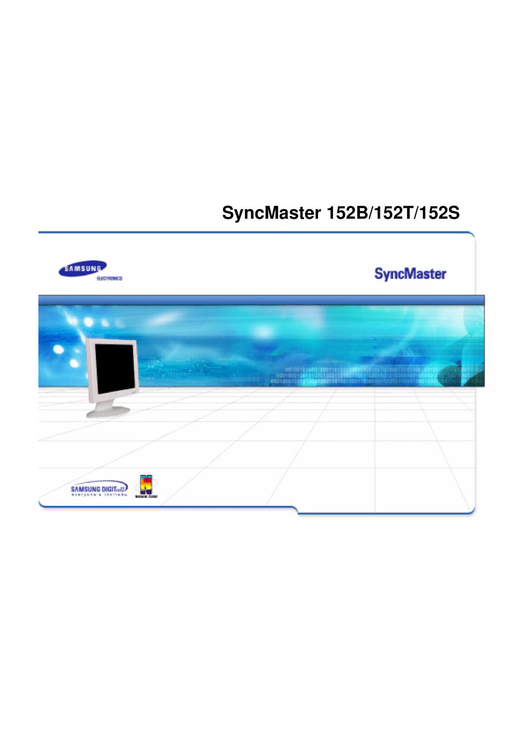 Samsung manual SyncMaster 152B/152T/152S 