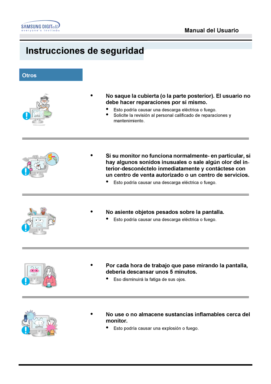 Samsung 152B, 152T, 152S manual Otros 