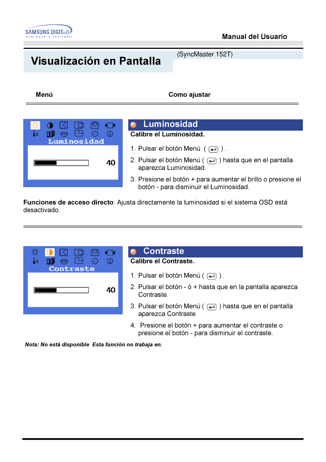 Samsung B manual SyncMaster 152T 