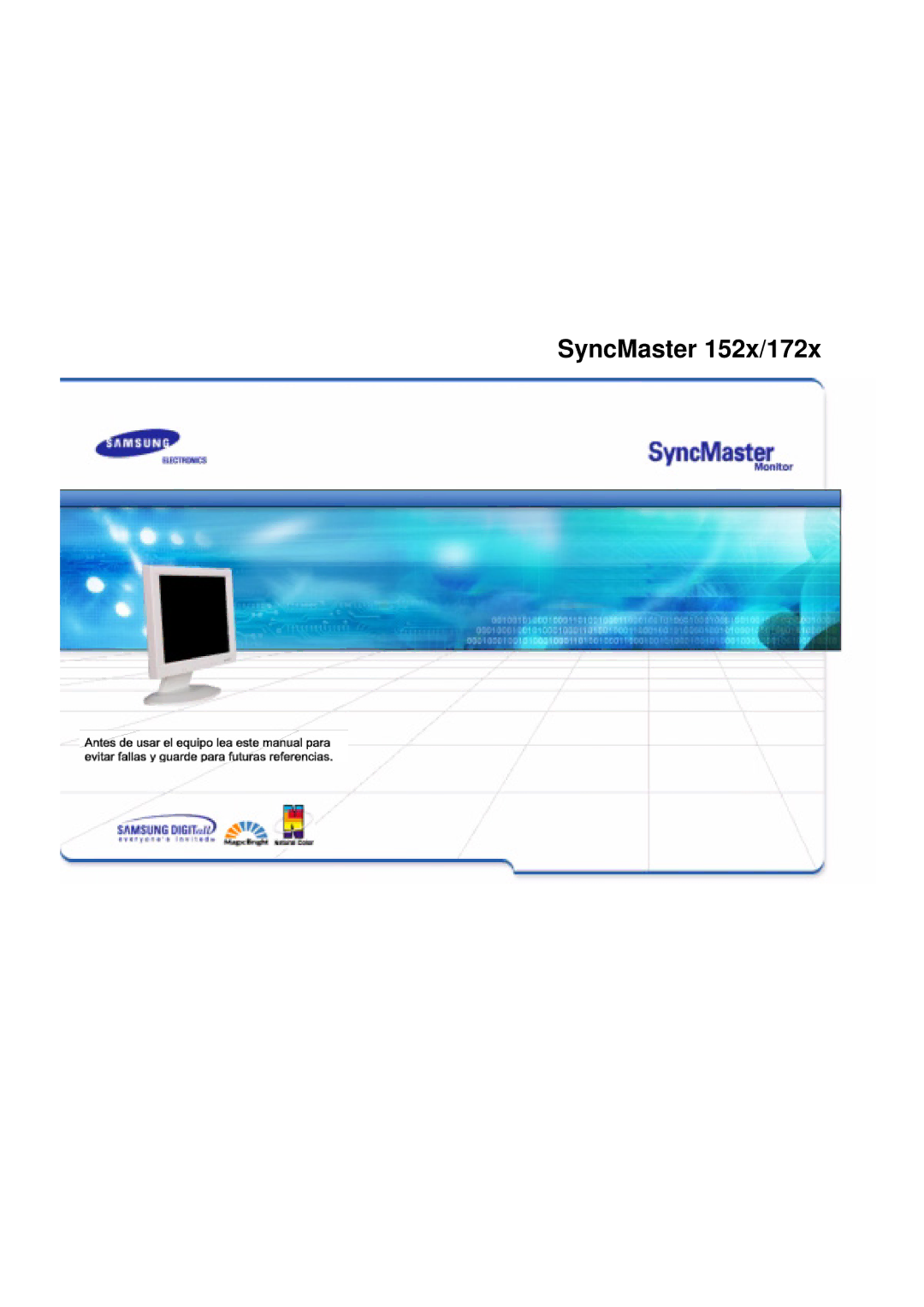 Samsung 152X/172X manual SyncMaster 152x/172x 