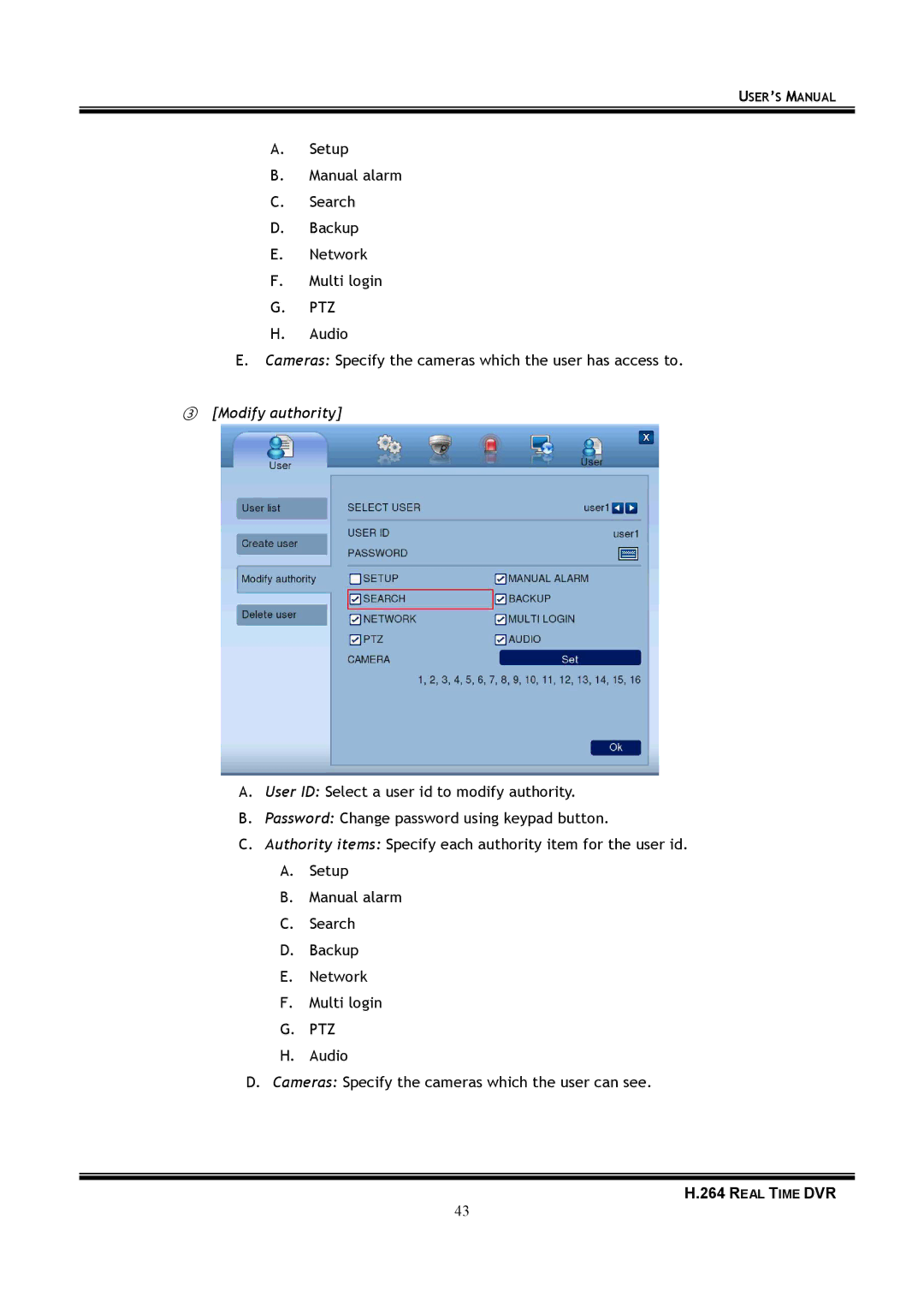 Samsung 16-8900 user manual Ptz 