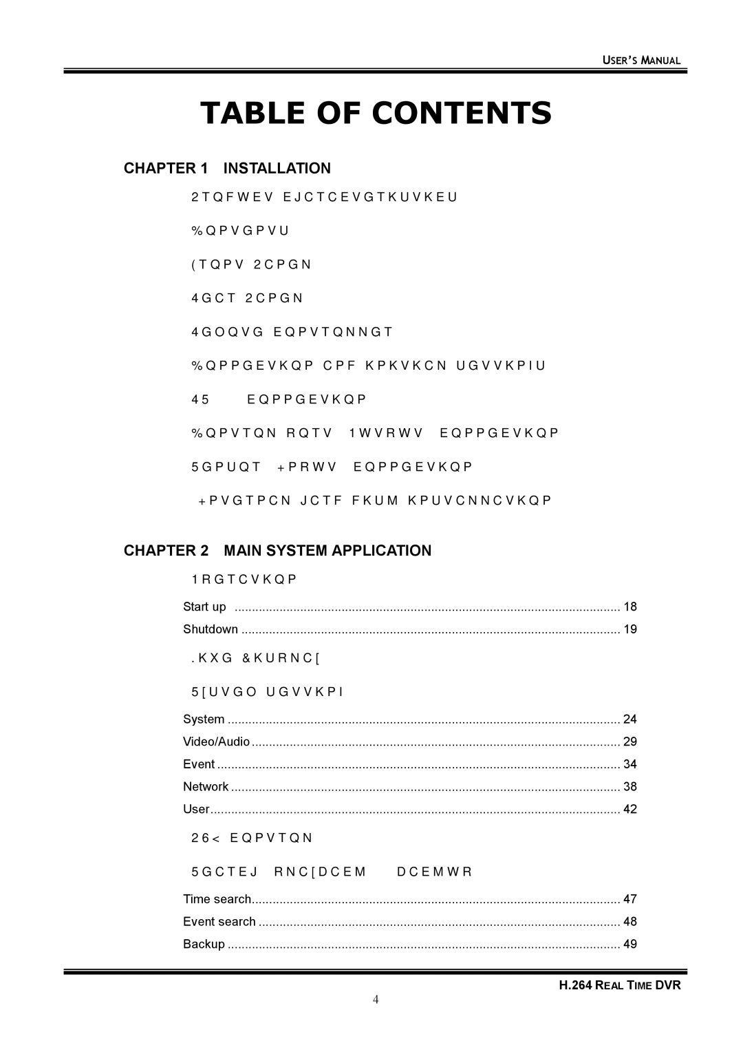 Samsung 16-8900 user manual Table of Contents 