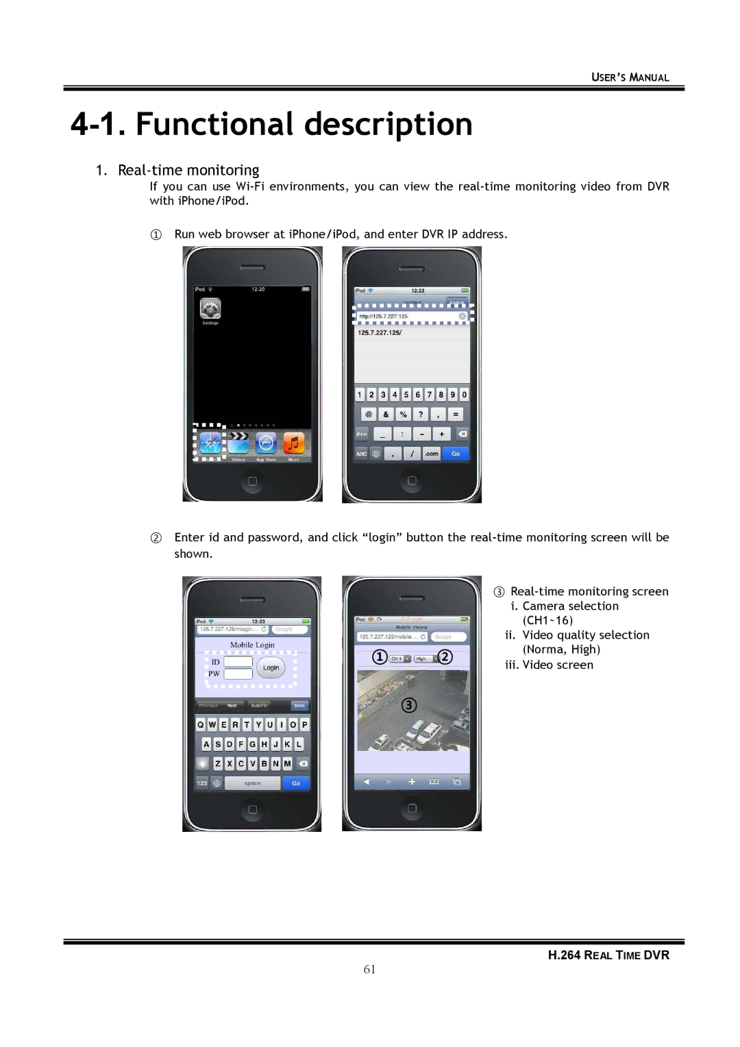 Samsung 16-8900 user manual Real-time monitoring 