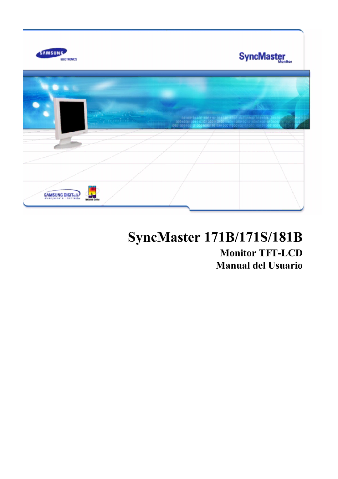 Samsung manual SyncMaster 171B/171S/181B 