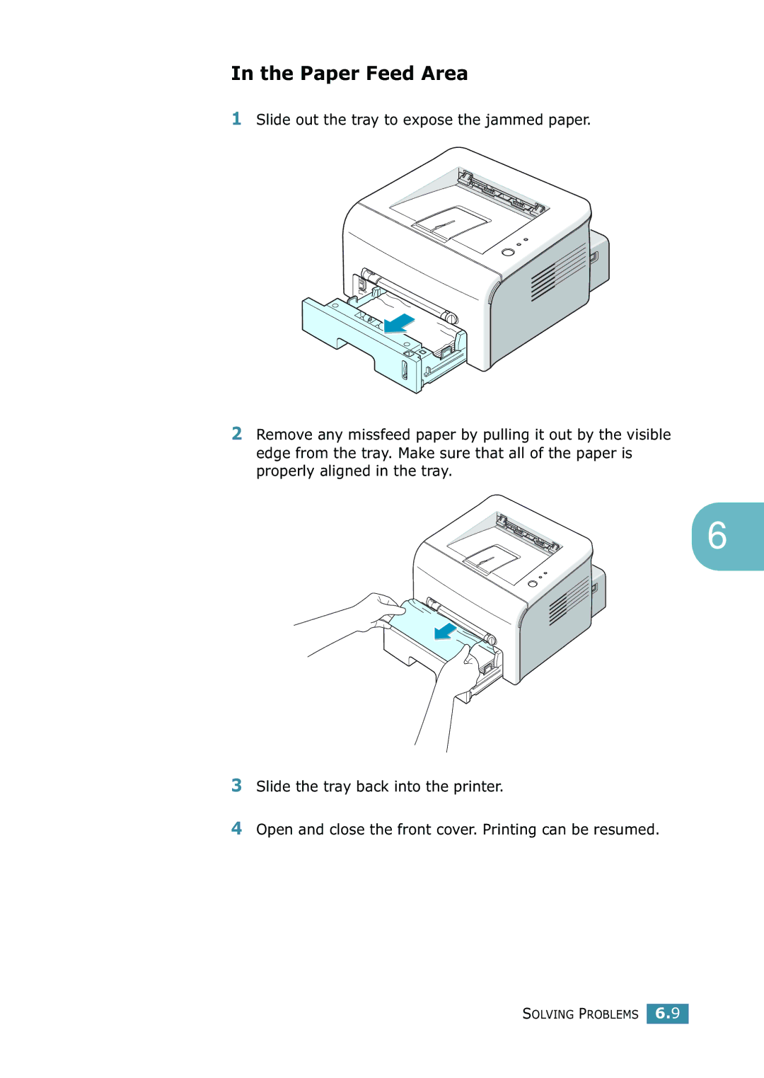 Samsung 1740 manual Paper Feed Area 