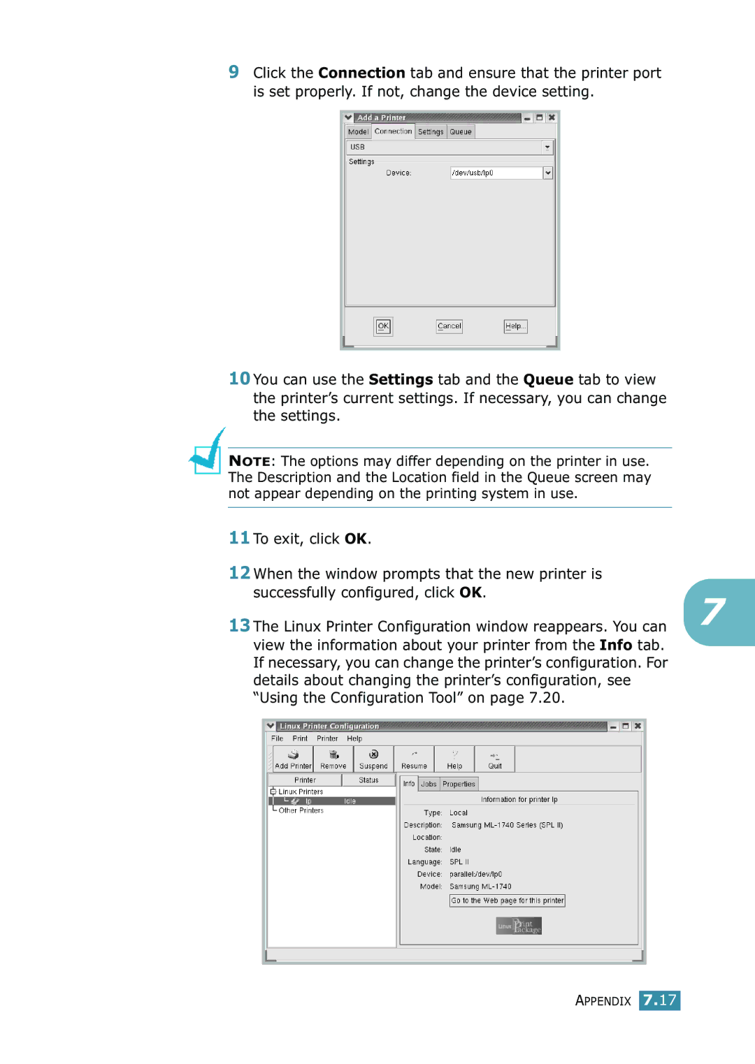 Samsung 1740 manual Appendix 