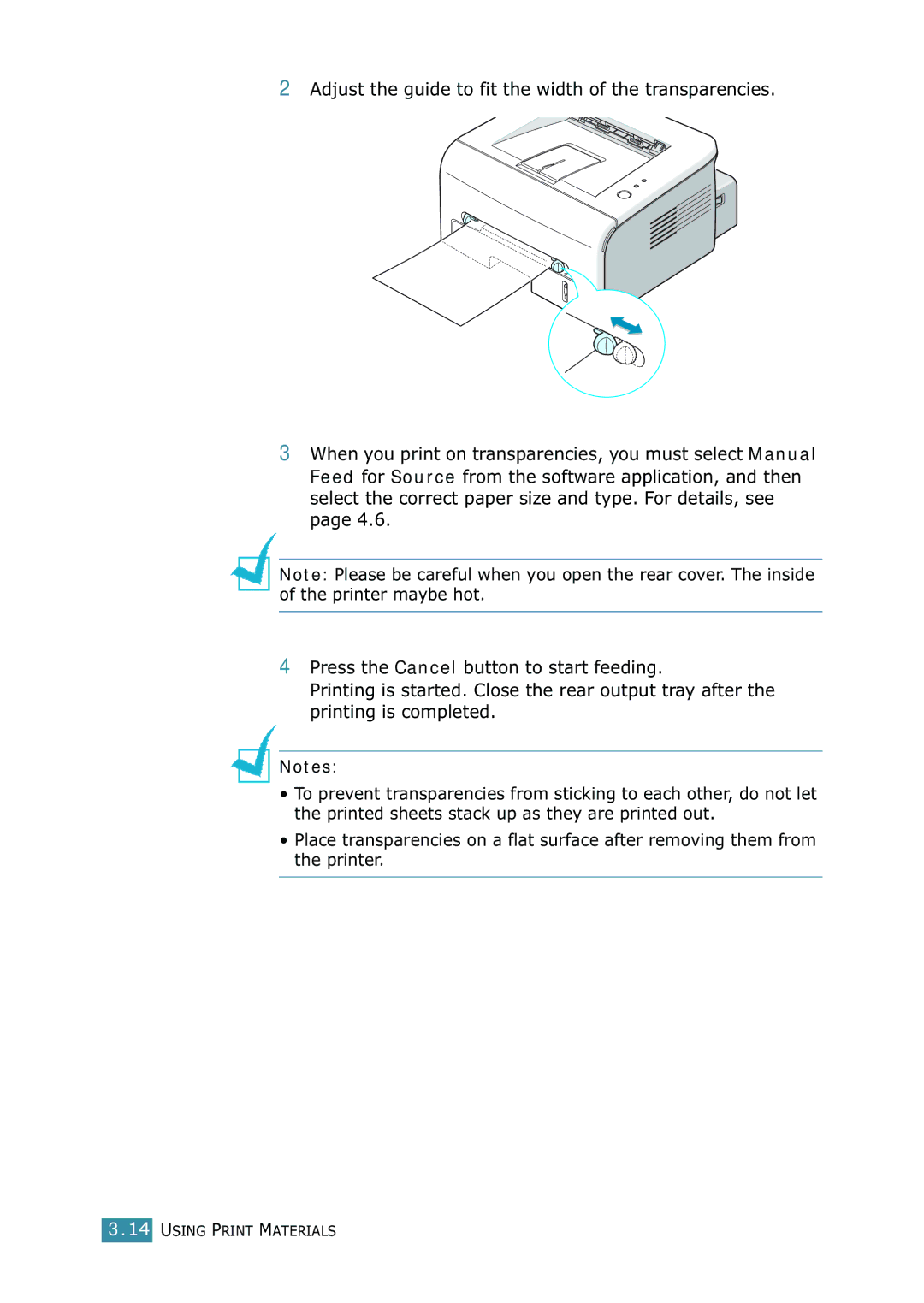 Samsung 1740 manual Using Print Materials 