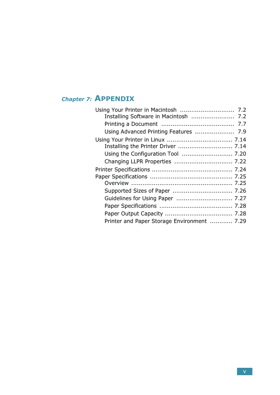 Samsung 1740 manual Appendix 