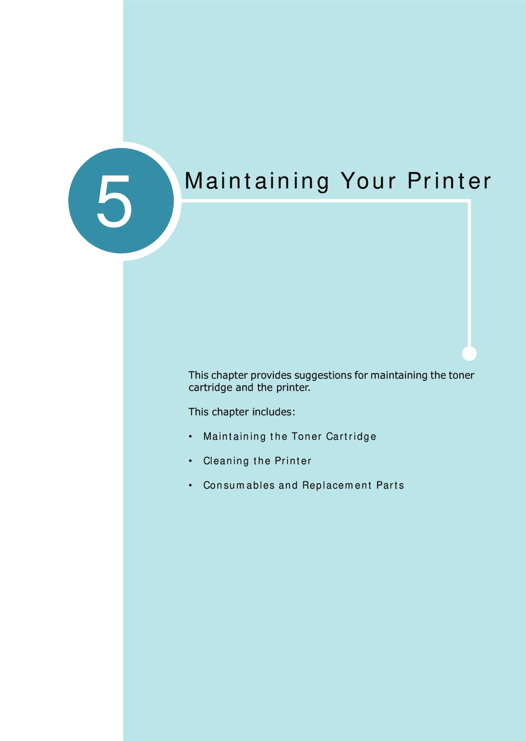 Samsung 1740 manual Maintaining Your Printer 