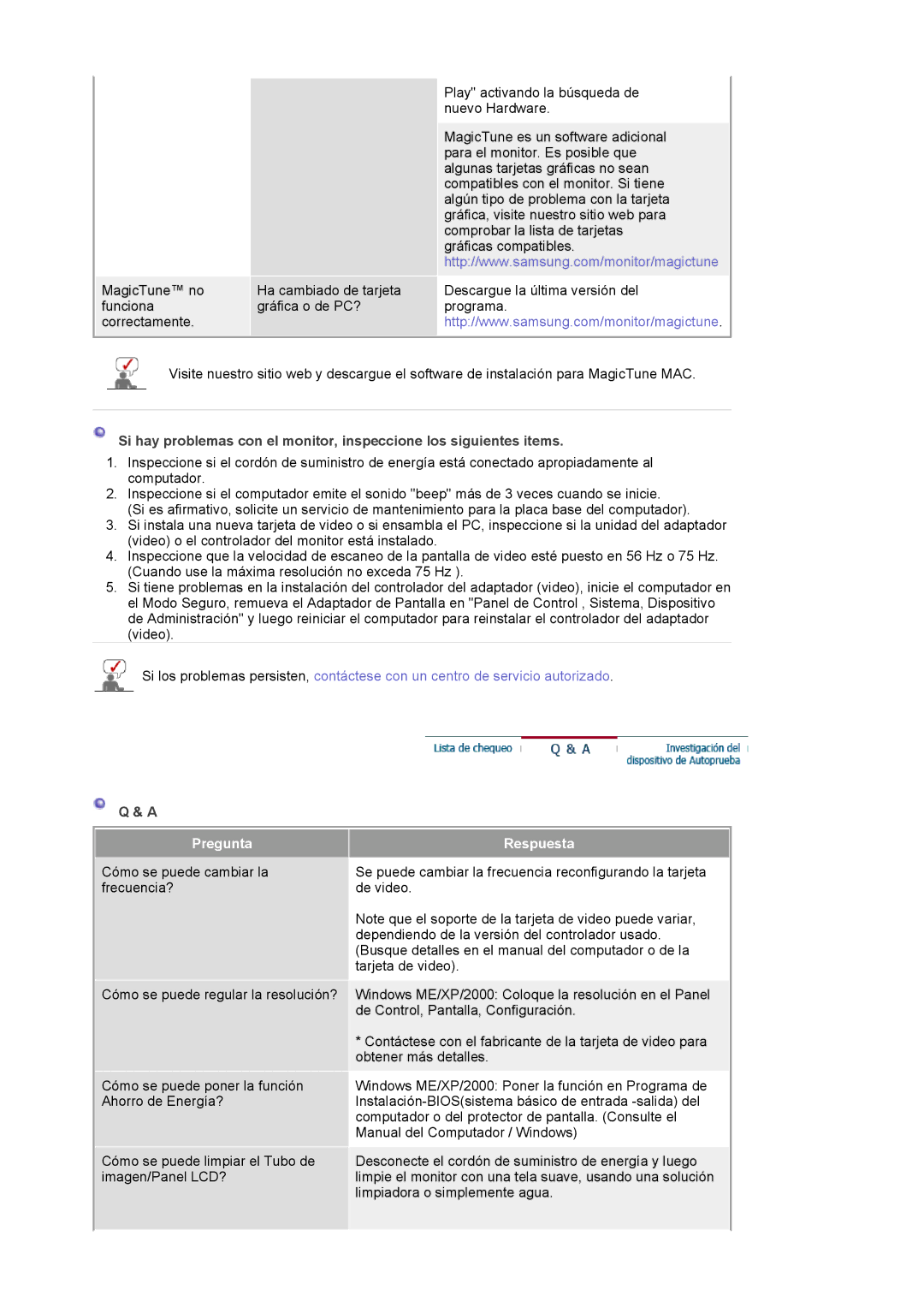 Samsung 173P PLUS, 193P plus manual Pregunta Respuesta 