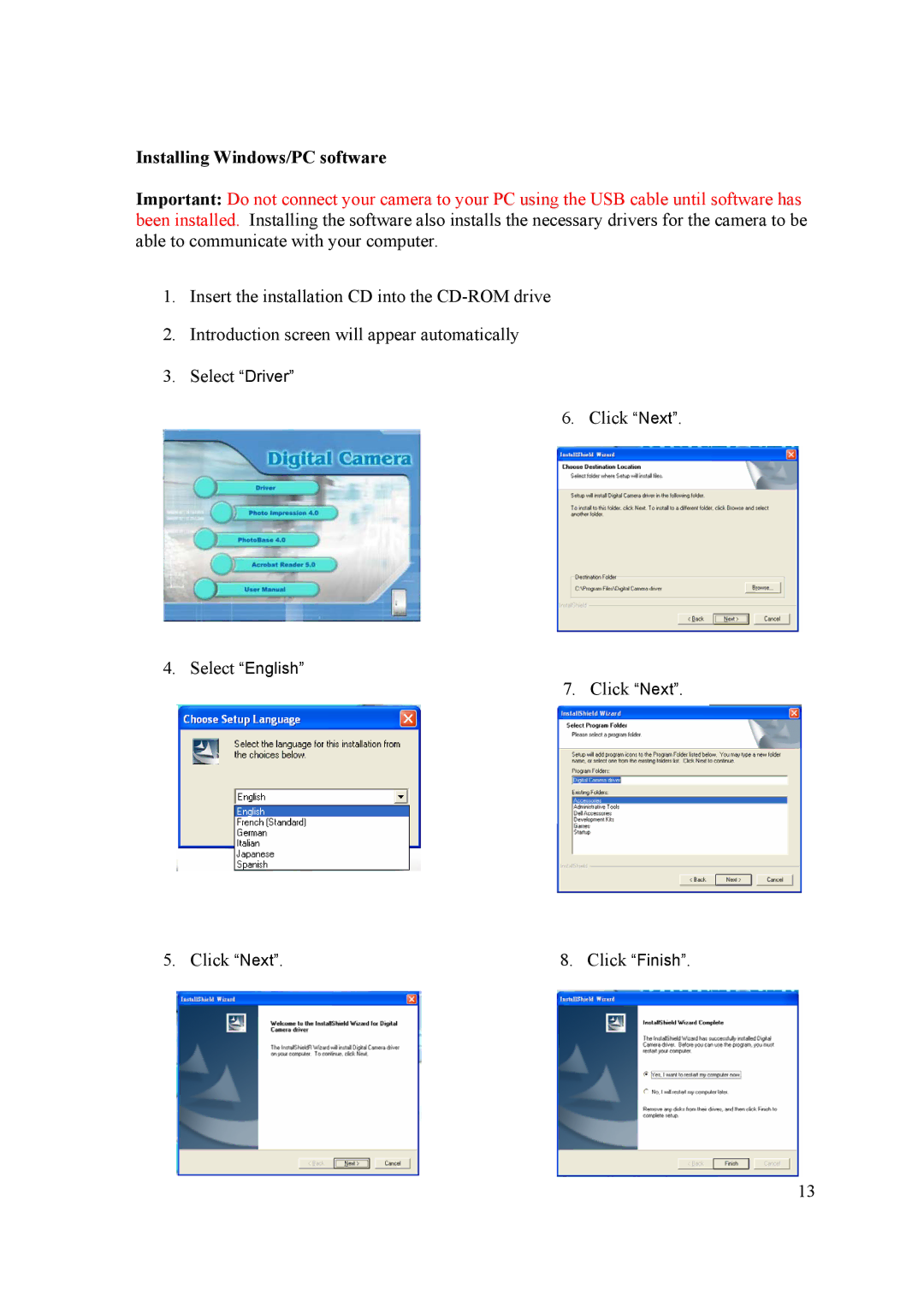 Samsung 2 user manual Installing Windows/PC software 