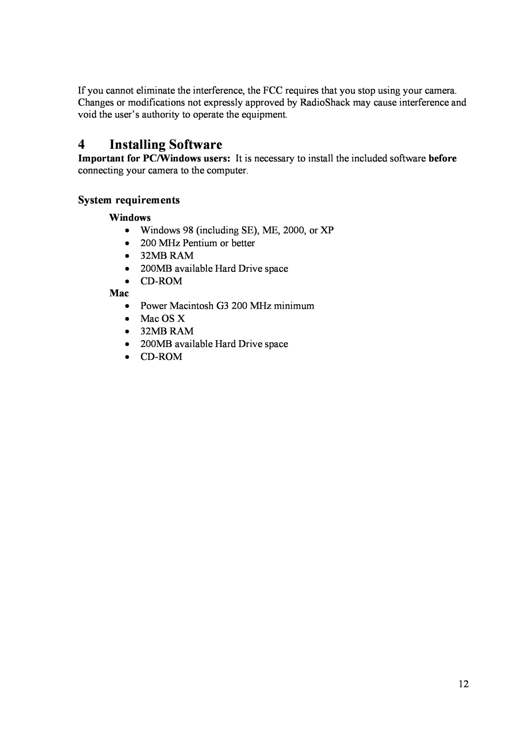 Samsung 2 user manual Installing Software, System requirements, Windows 