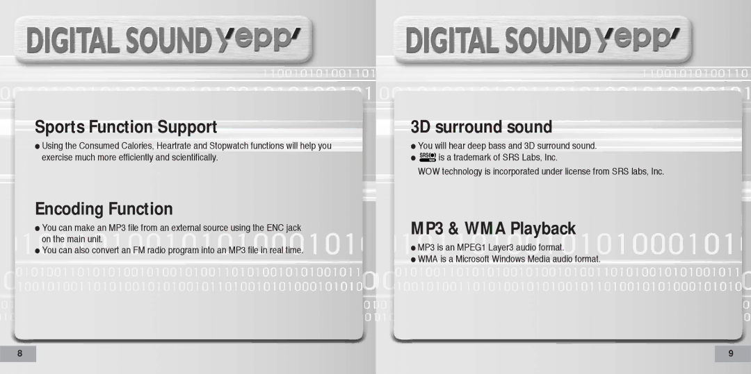 Samsung AH68-01467F, 20051027152744500 manual MP3 & WMA Playback 