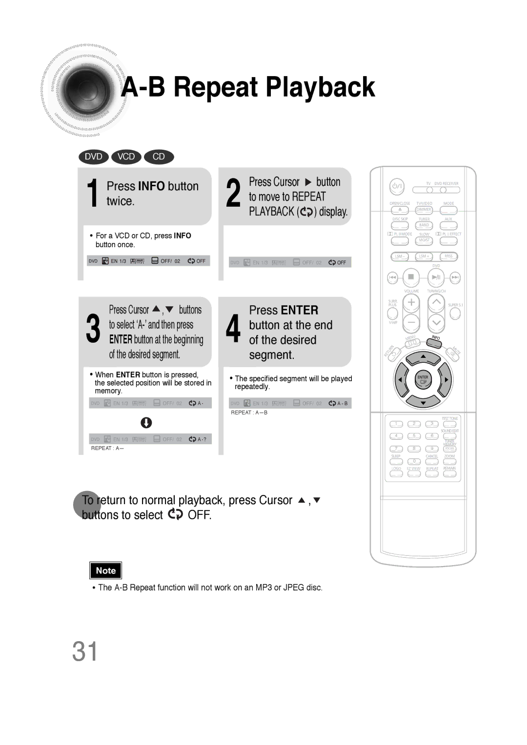 Samsung 20051111103302296 instruction manual Press Info button twice, Press Enter 