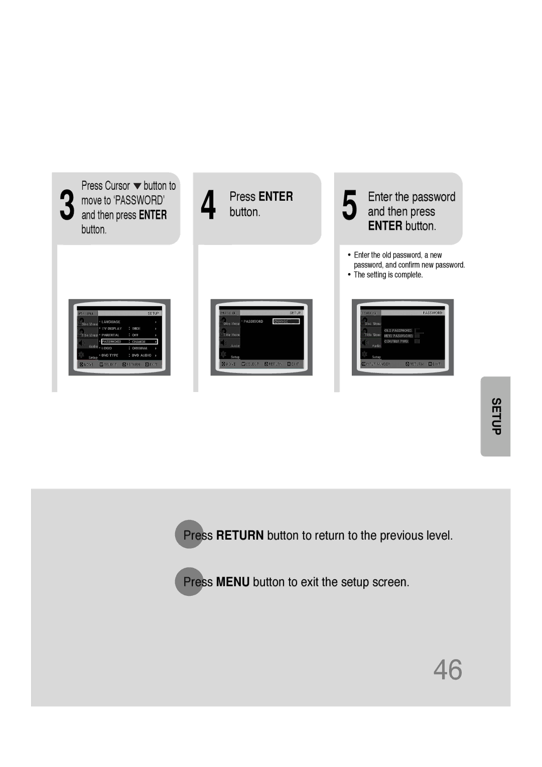 Samsung 20051111103302296 instruction manual Press Enter, Button Enter button 