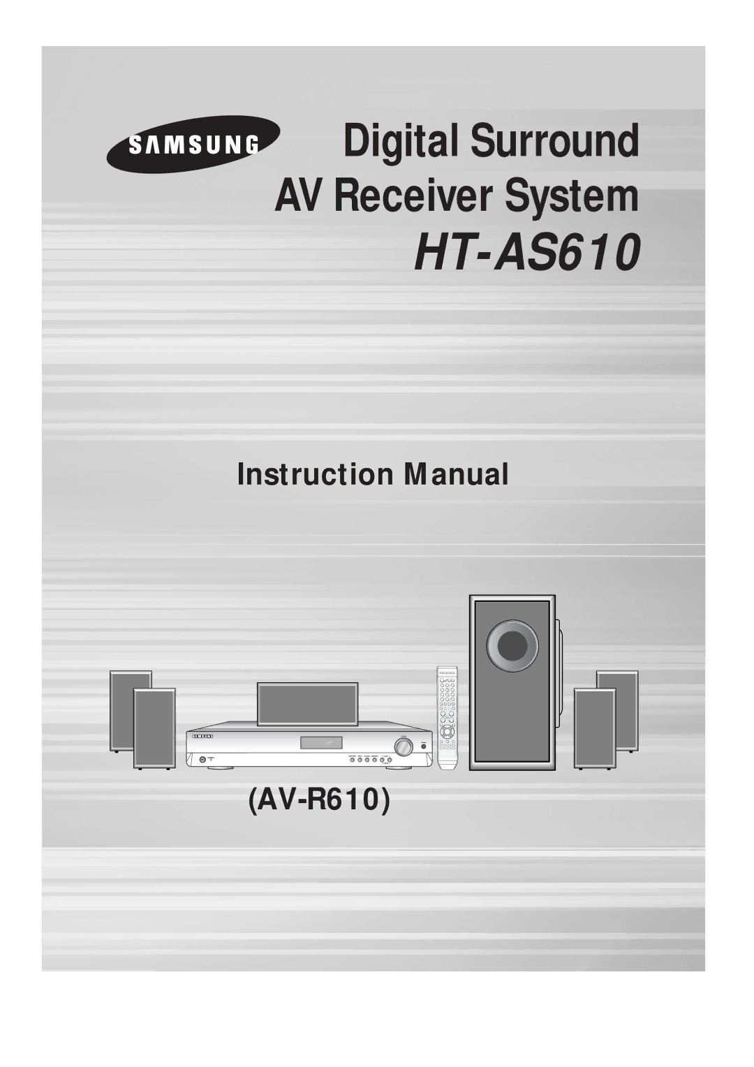 Samsung AV-R610, 20060510083254531, AH68-01853S manual HT-AS610 