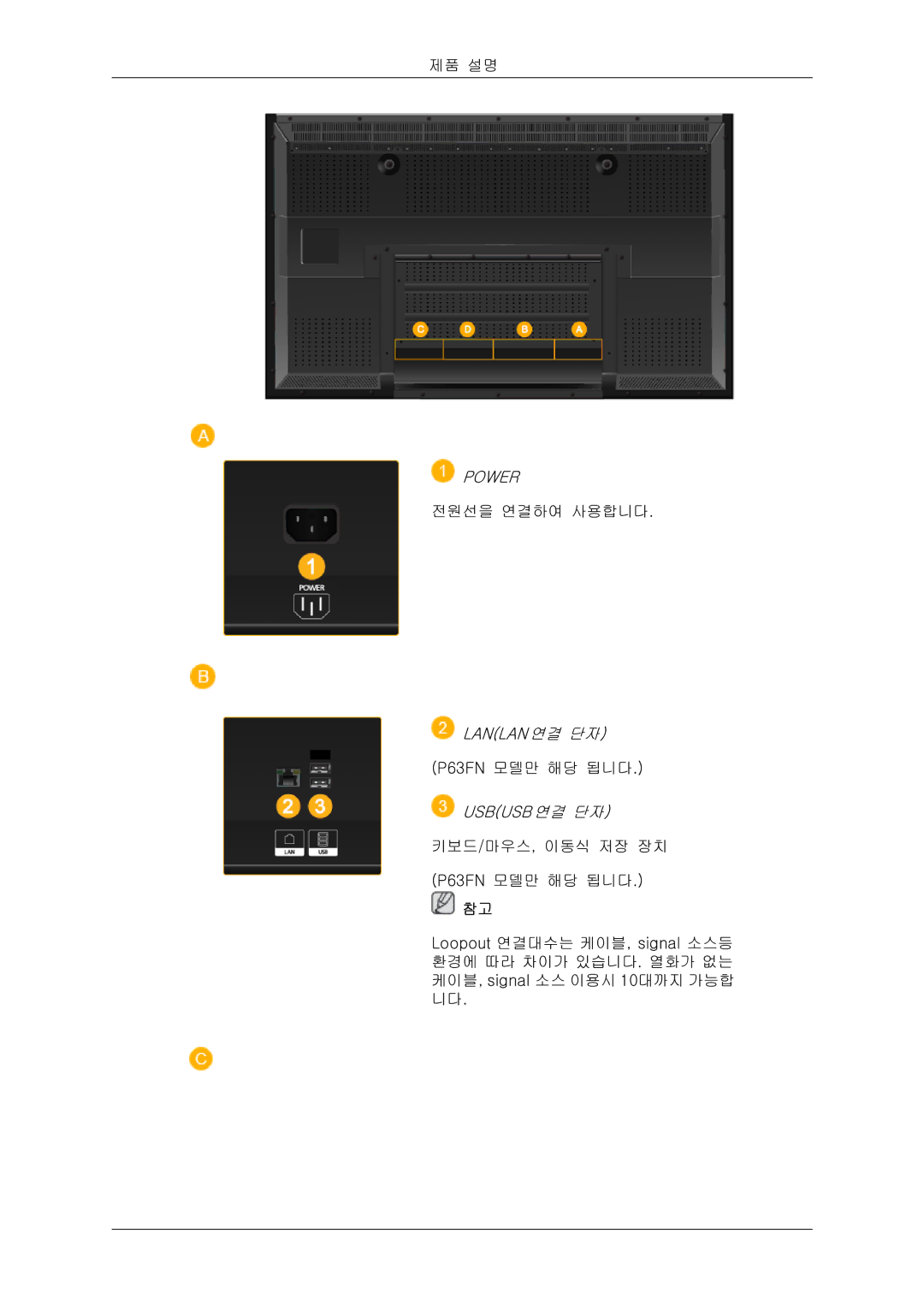 Samsung 20081006091108750 quick start P63FN 모델만 해당 됩니다 