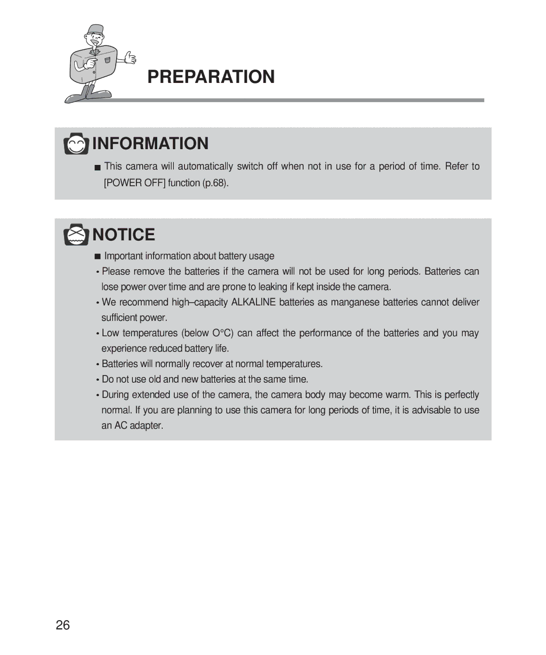 Samsung 201 manual Preparation 