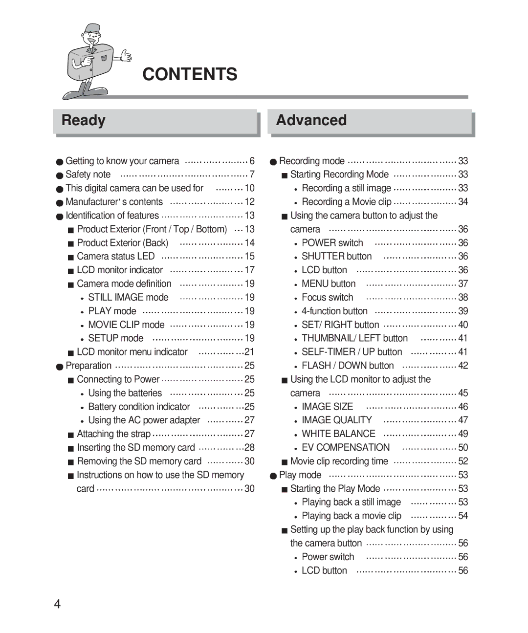 Samsung 201 manual Contents 